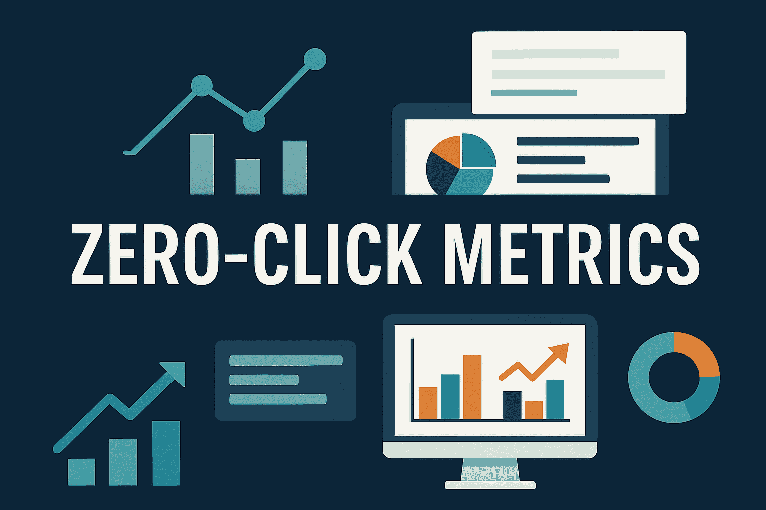 zero click metrics banner with icons